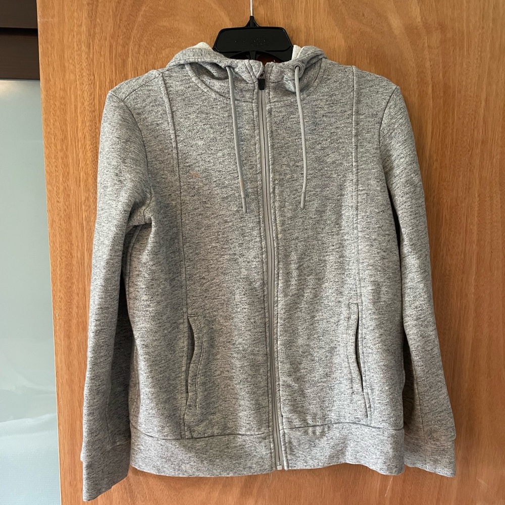 Figs scrubs heather grey essential hoodie